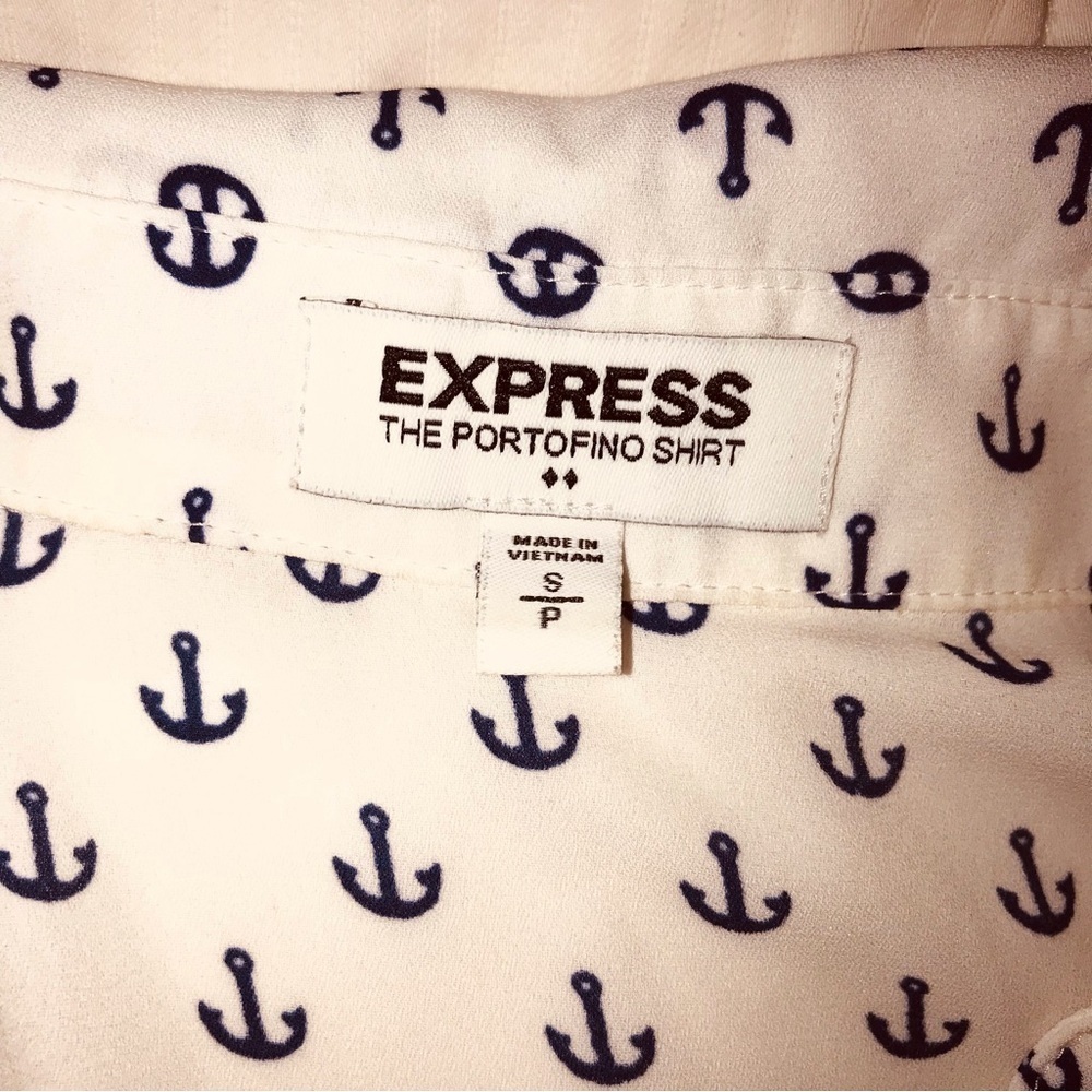 ⚓️NWOT EXPRESS SZ SM SHEER SLEEVELESS ANCHOR TOP! ⚓️ - Picture 2 of 8